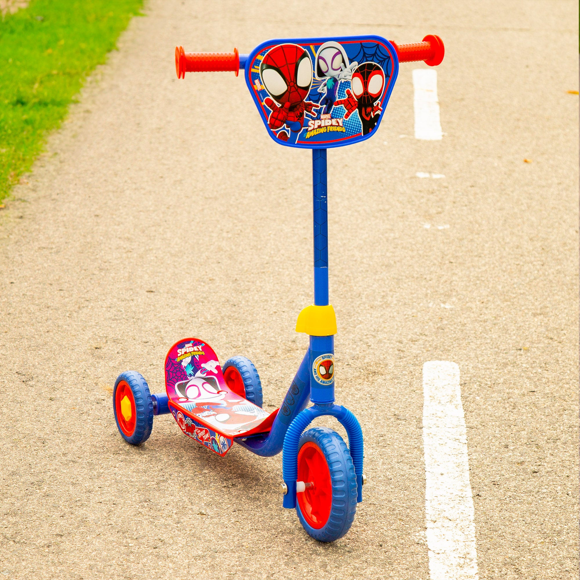 Spidey Patinete 3 ruedas 58x36x65-70 cm máx. 20 kg + 2 años