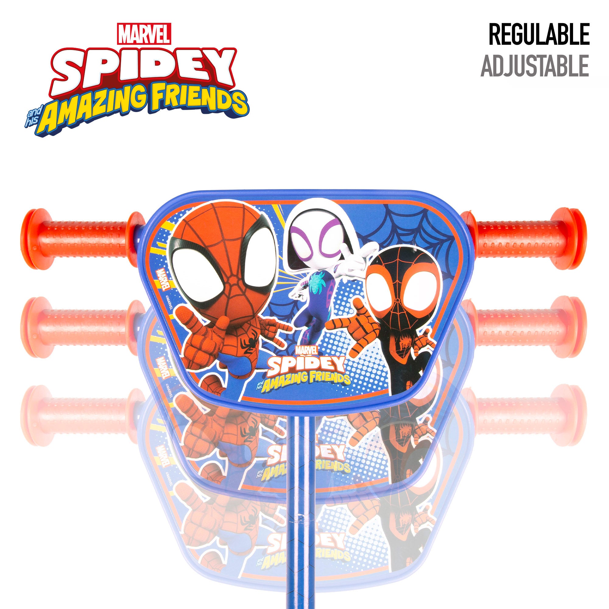 Spidey Patinete 3 ruedas 58x36x65-70 cm máx. 20 kg + 2 años