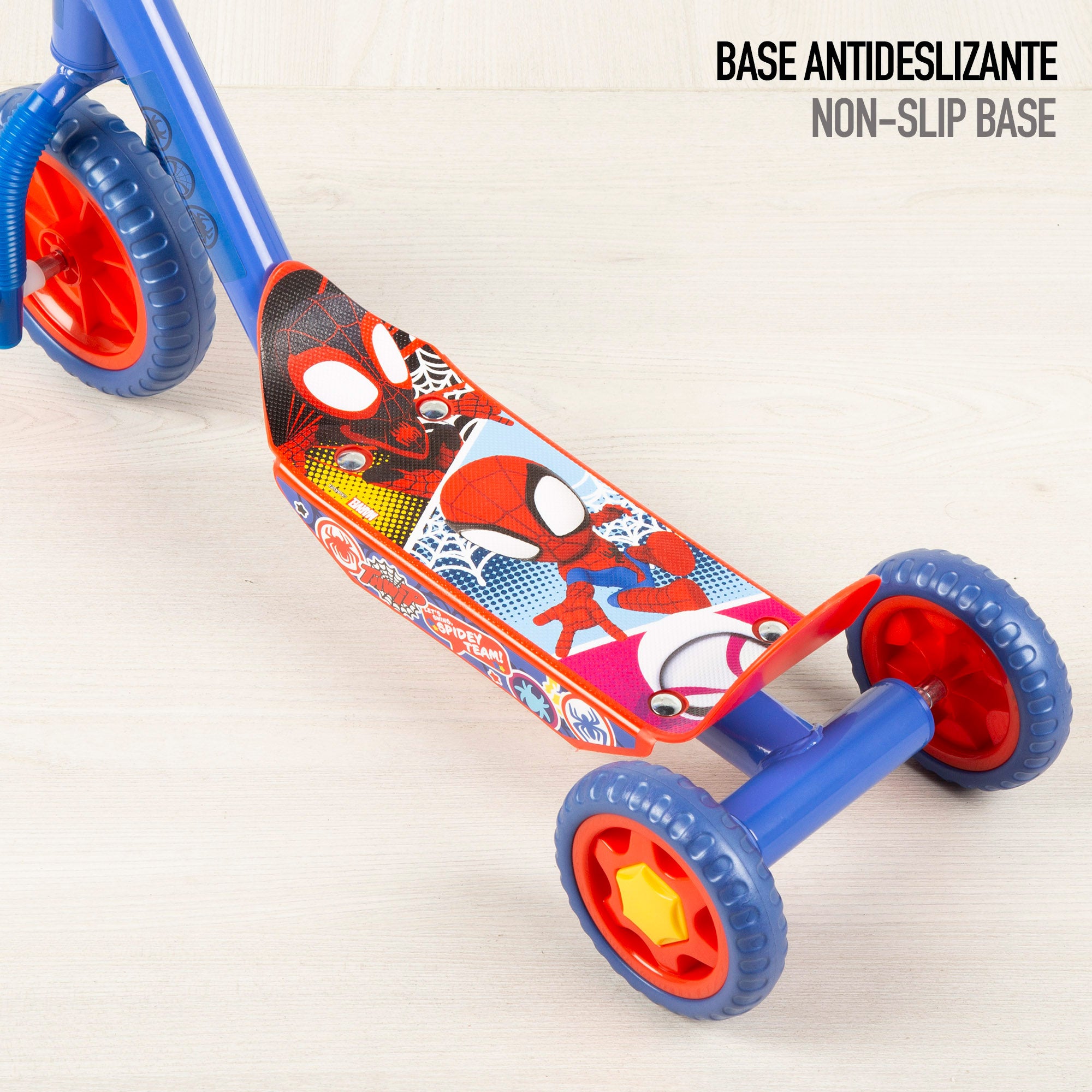 Spidey Patinete 3 ruedas 58x36x65-70 cm máx. 20 kg + 2 años