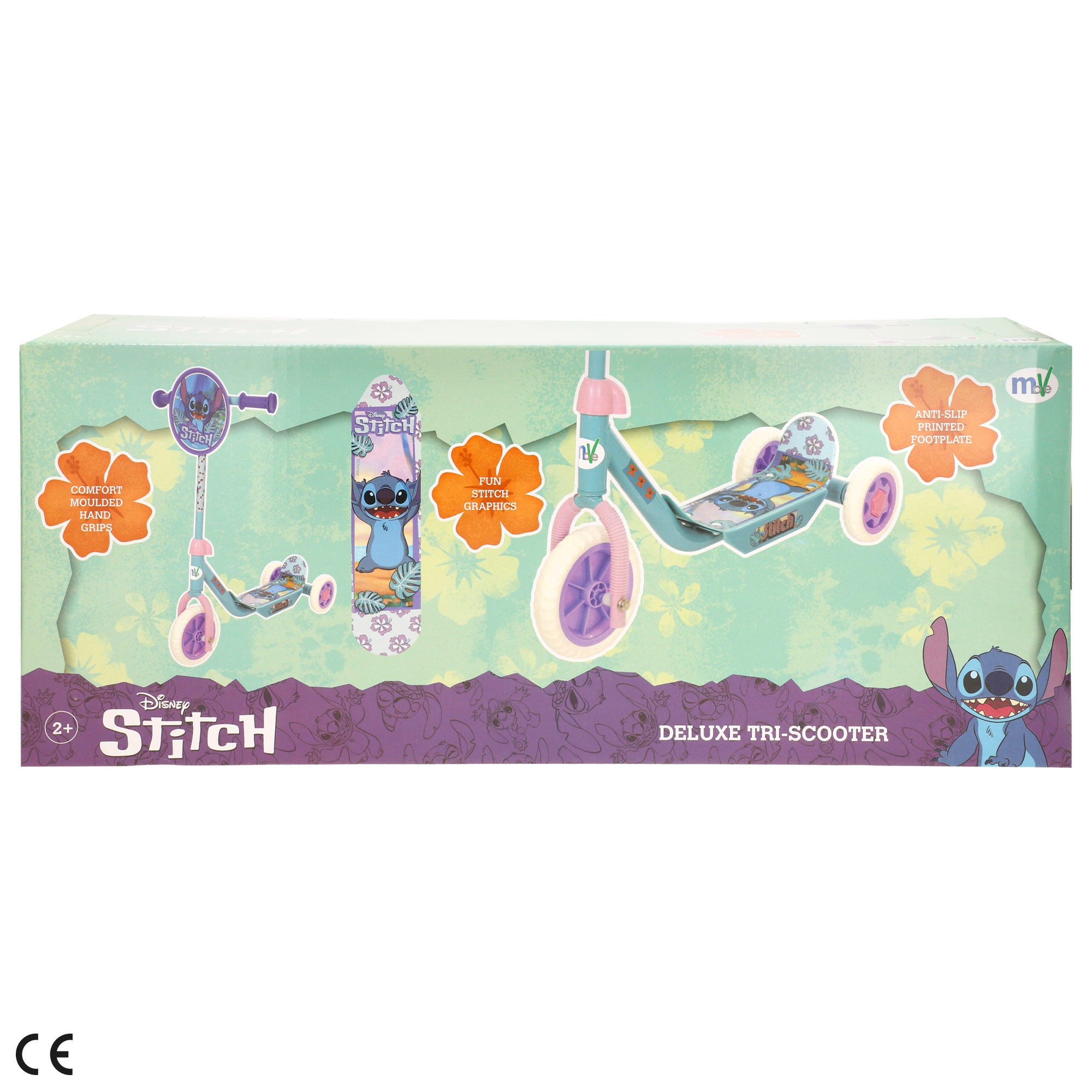 Stitch Patinete 3 ruedas máx. 20 kg + 2 años