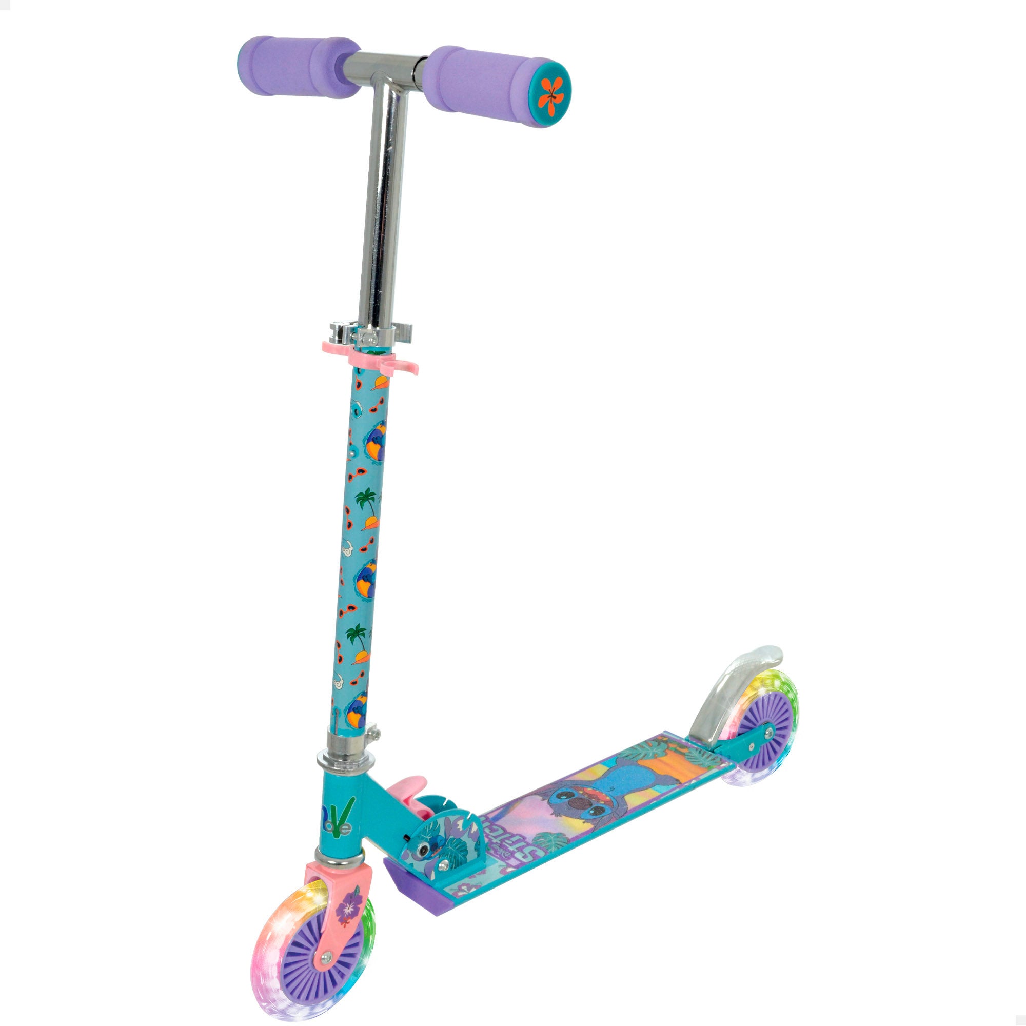 Stitch Patinete plegable 2 ruedas máx. 50 kg con luces y freno