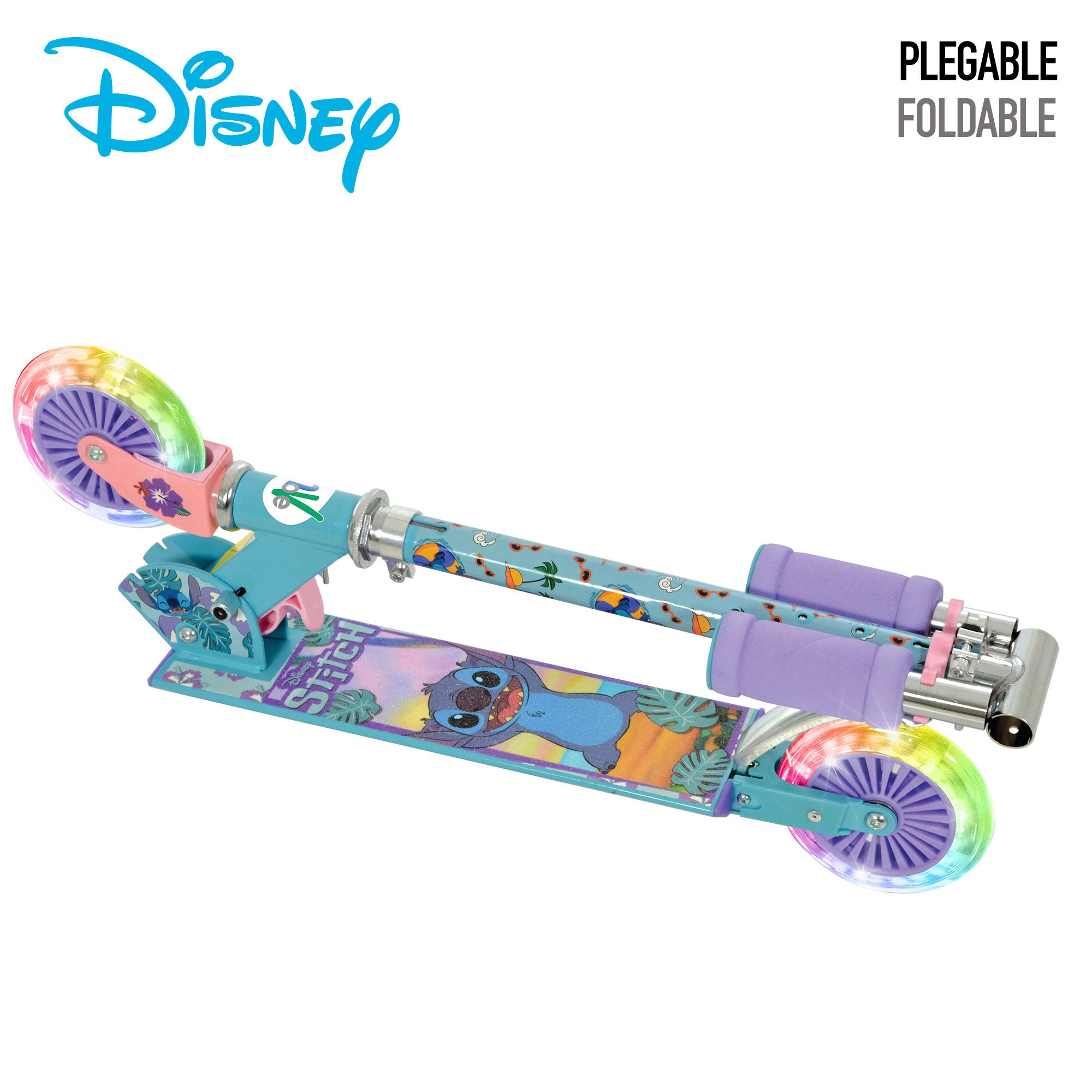 Stitch Patinete plegable 2 ruedas máx. 50 kg con luces y freno