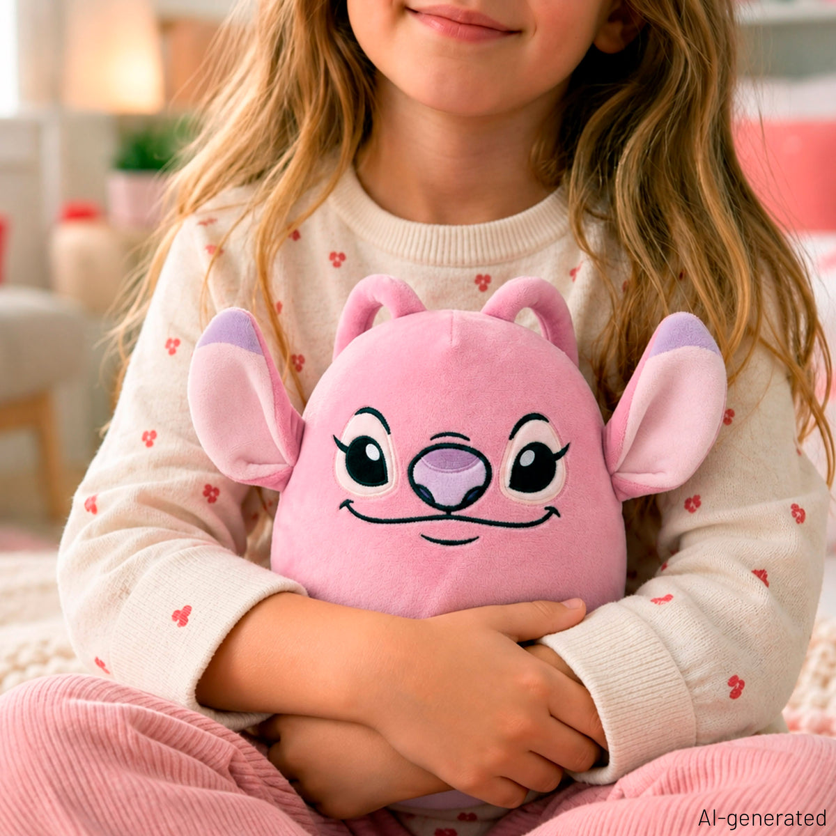 Stitch Almohada peluche Angel 22 cm + 3 años