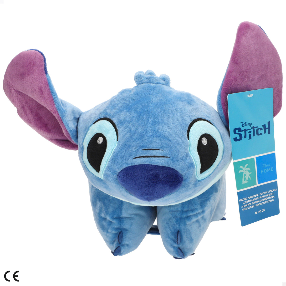 Stitch Cojín peluche 2 en 1 suave y aterciopelado