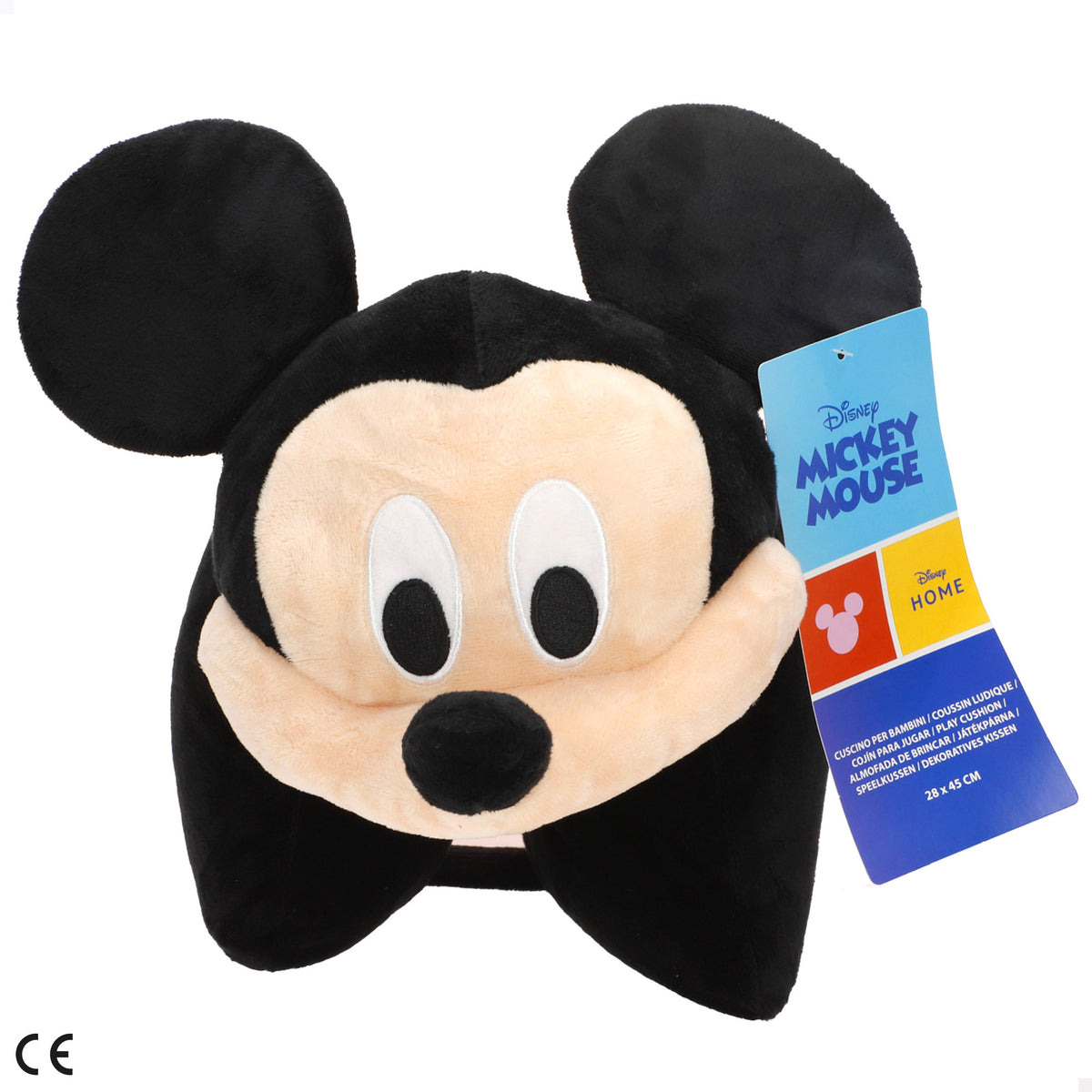 Mickey Cojín peluche 2 en 1 suave y aterciopelado