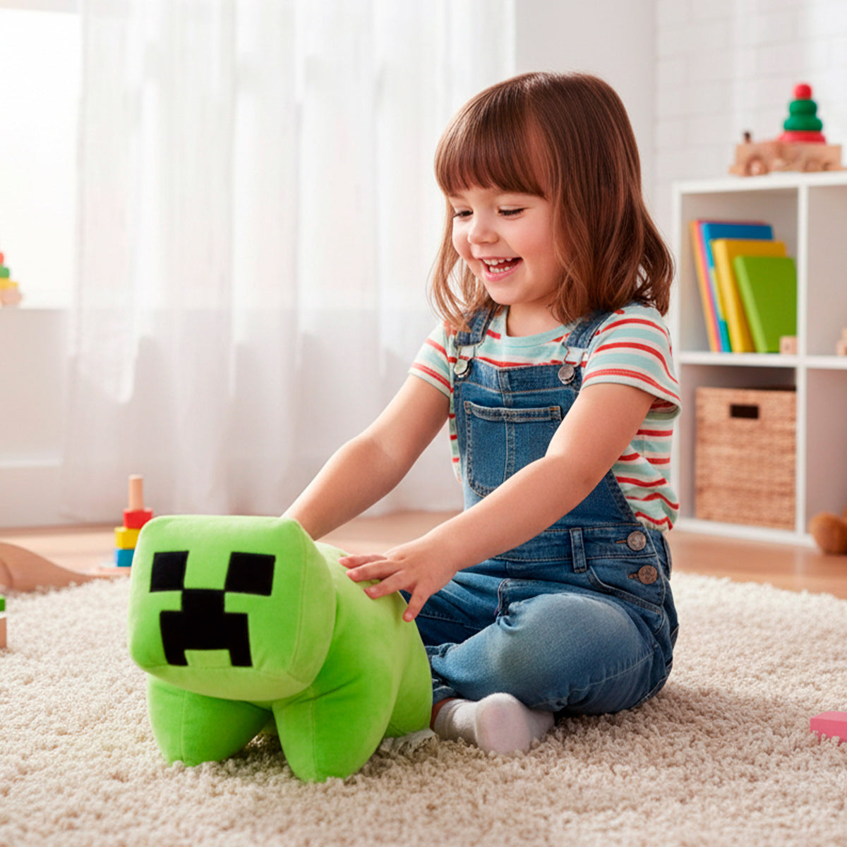 Minecraft peluche 2 en 1 suave y aterciopelado