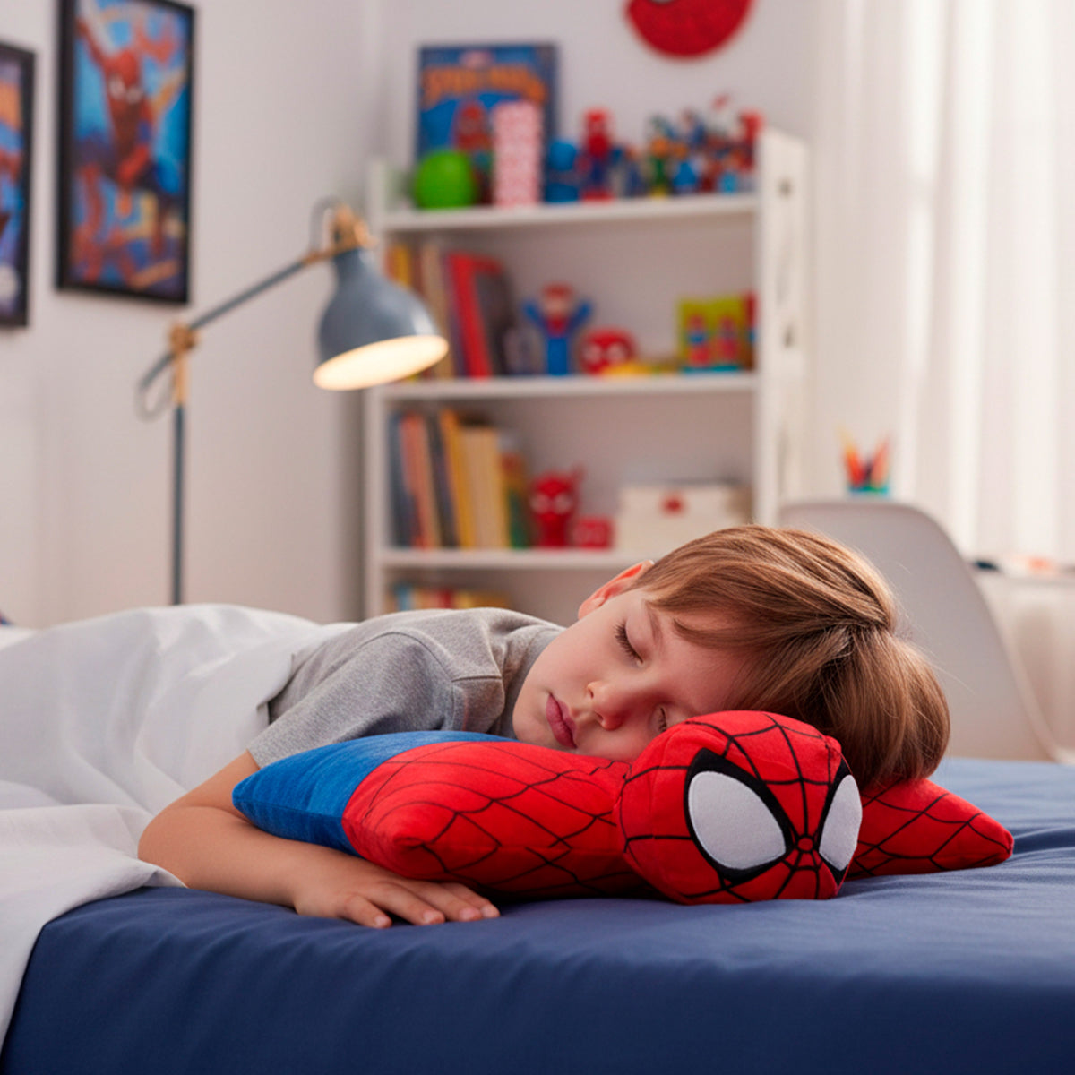 Spider-Man Cojín peluche 2 en 1 suave y aterciopelado