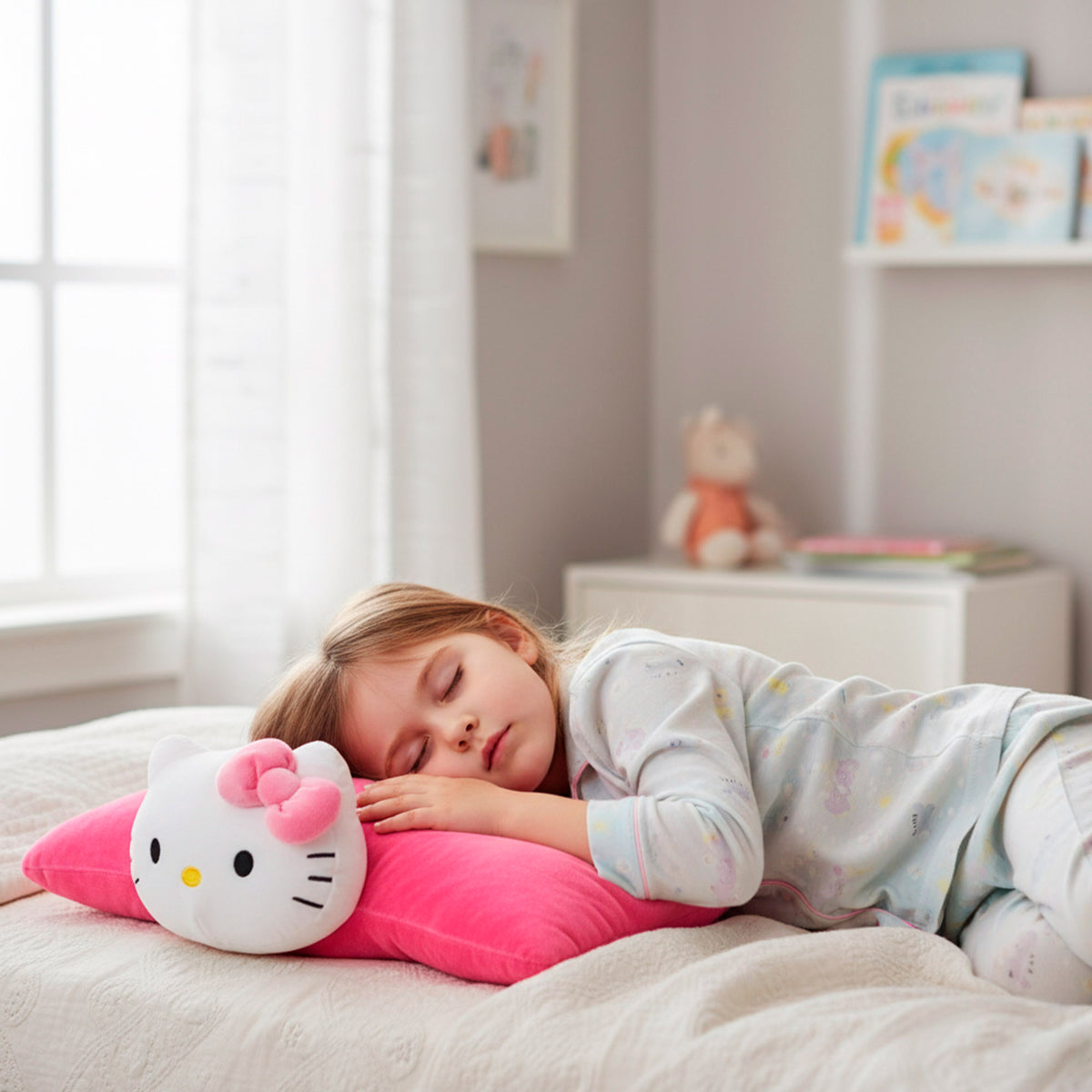Hello Kitty Cojín peluche 2 en 1 suave y aterciopelado