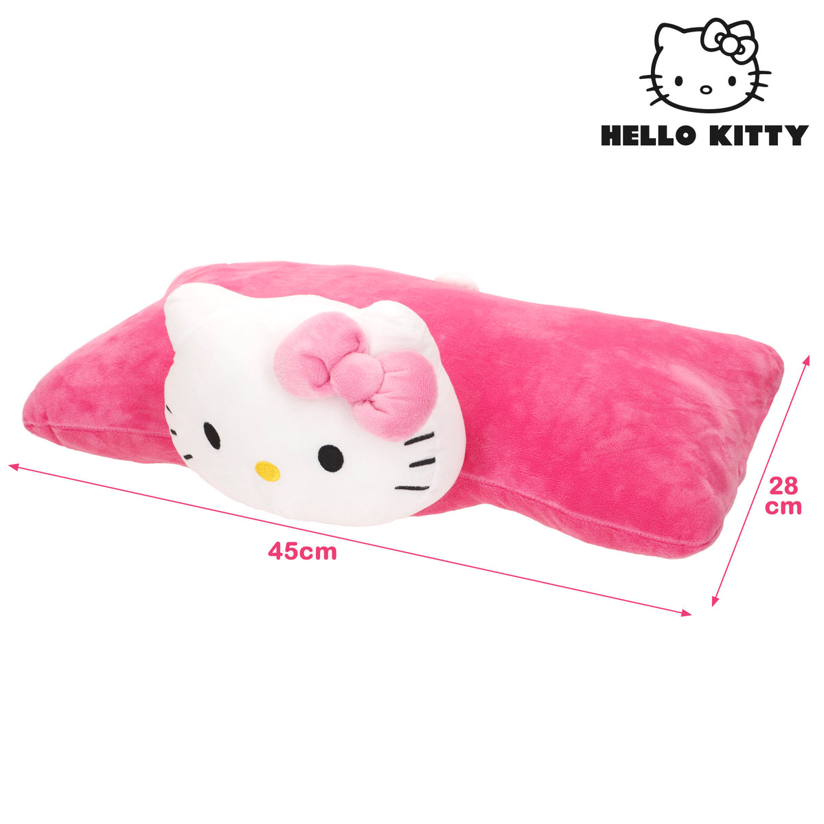 Hello Kitty Cojín peluche 2 en 1 suave y aterciopelado