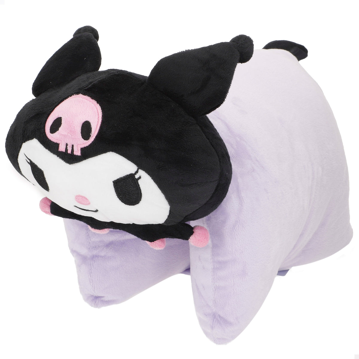 Kuromi Cojín peluche 2 en 1 suave y aterciopelado