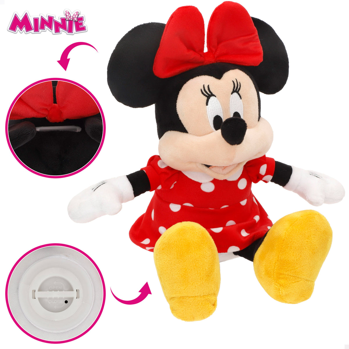 Minnie Hucha de peluche para niños 20 cm