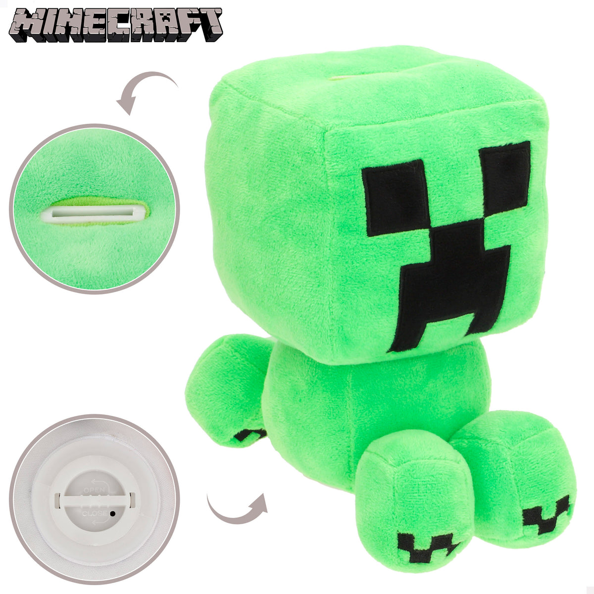 Minecraft Hucha de peluche para niños 20 cm