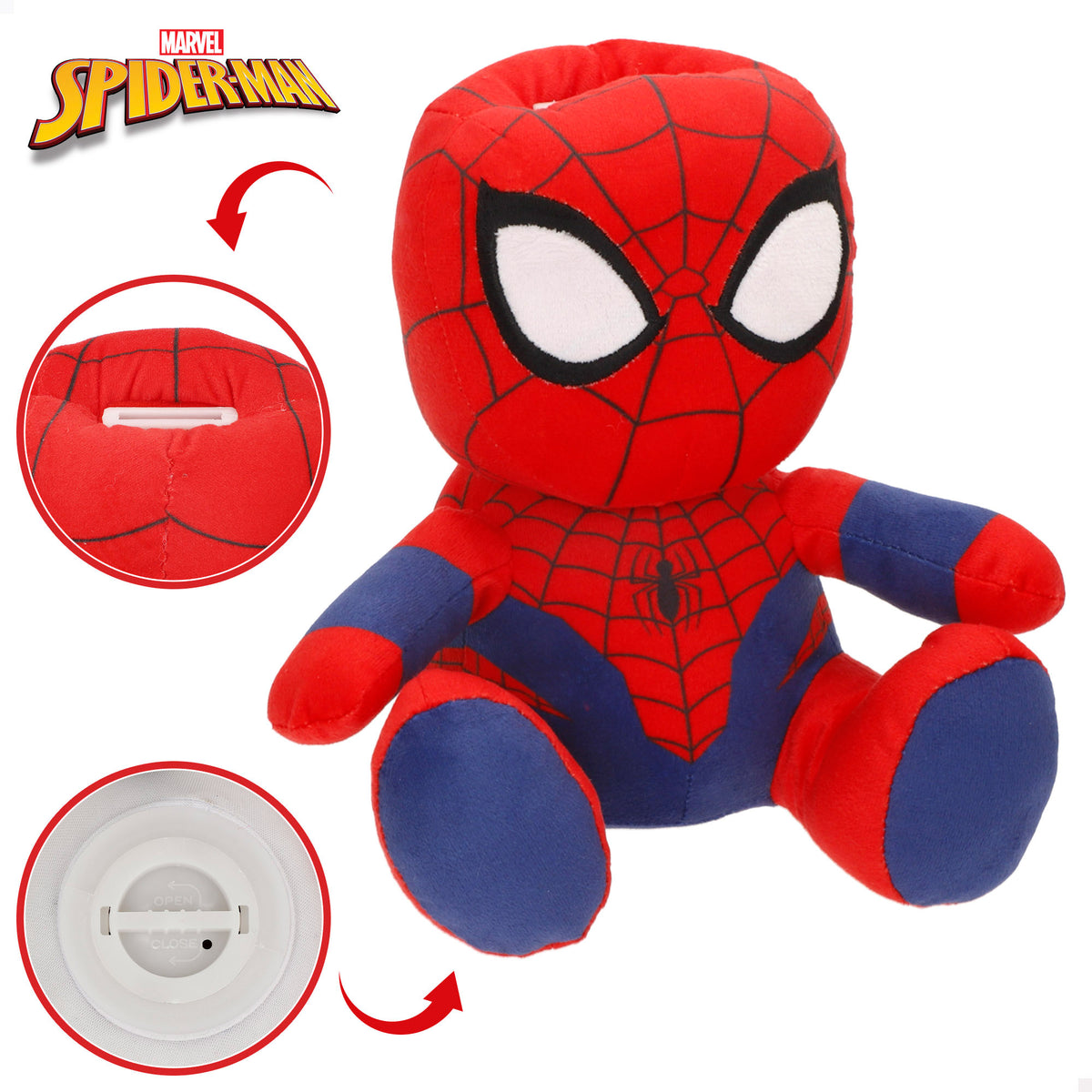 Spider-Man Hucha de peluche para niños 20 cm