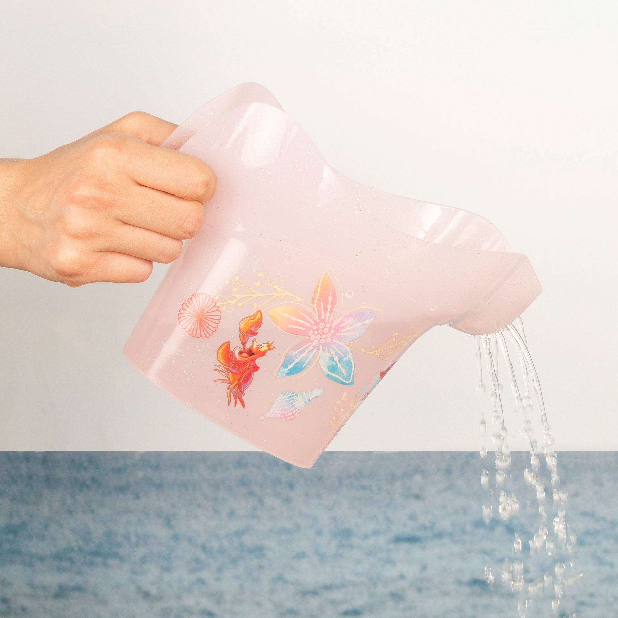 La Sirenita Set cubo de playa con toalla, accesorios y bolsa