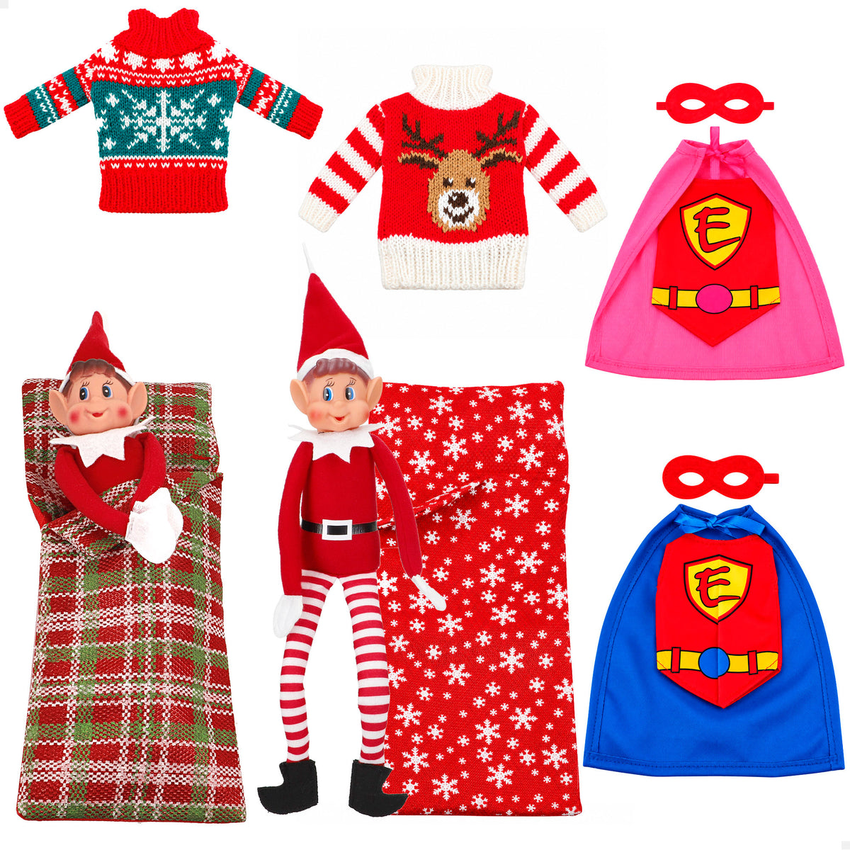 Elves Behavin' Badly Caja regalo Elfo travieso y Elvie 30 cm con accesorios