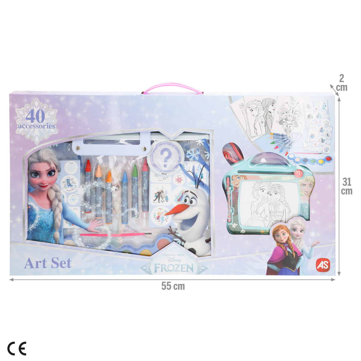 Frozen Set de dibujo con pizarra 40 piezas