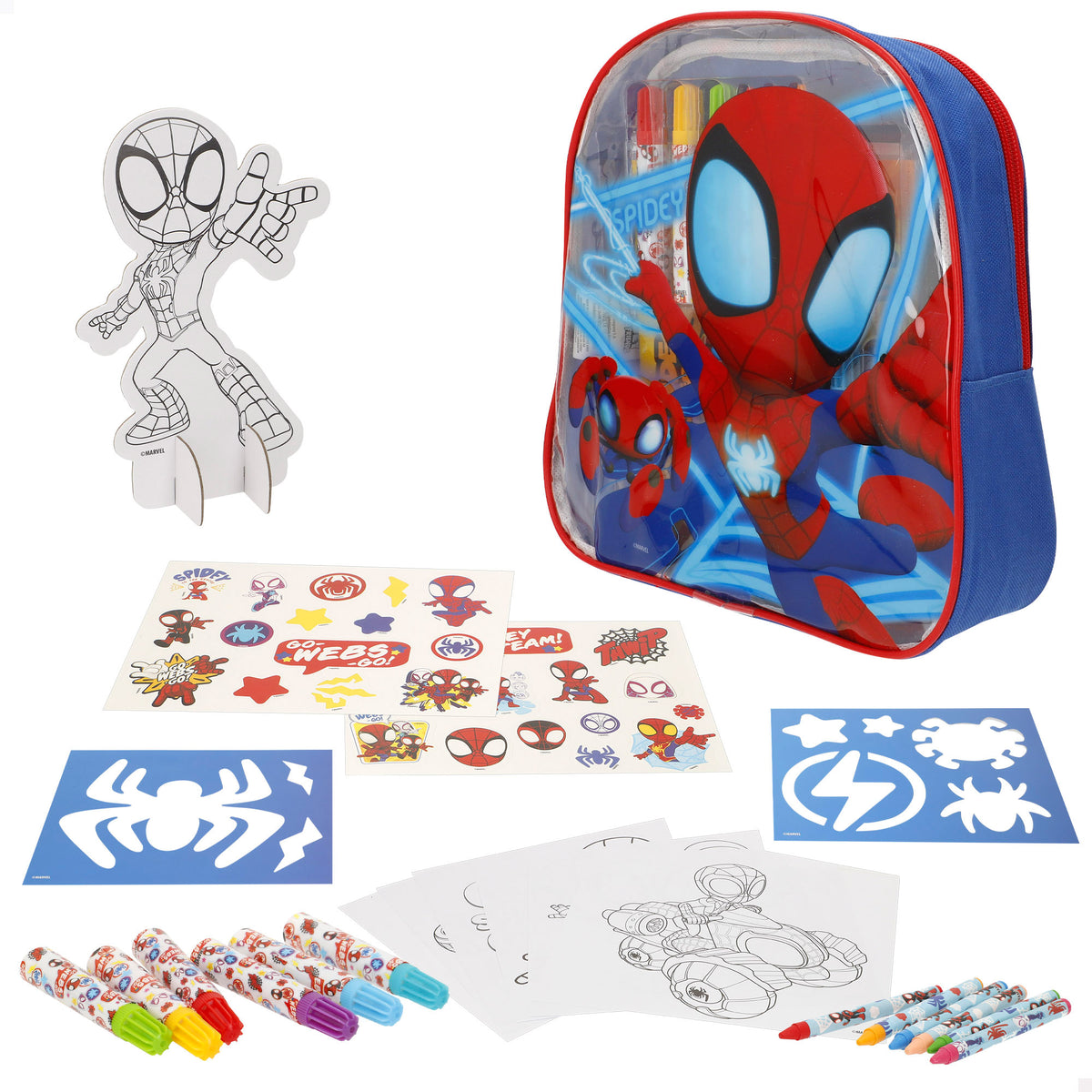 Spidey Set de dibujo con mochila