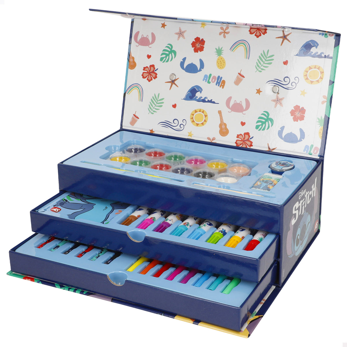 Stitch Set dibujo formato maletín 50 piezas