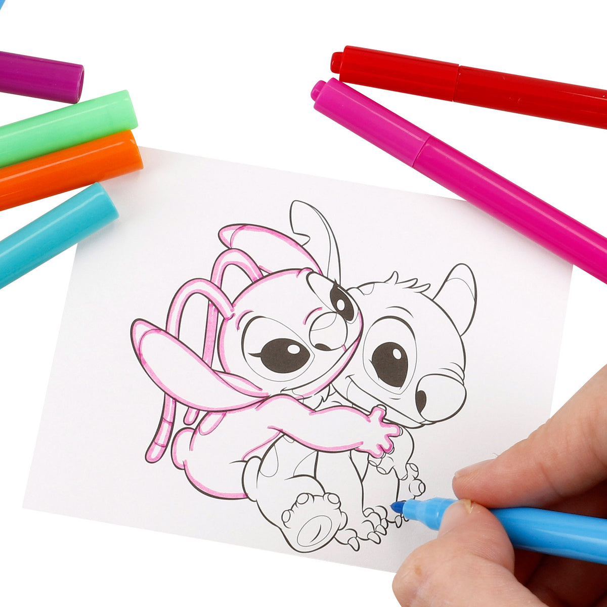 Stitch Set dibujo formato maletín 50 piezas