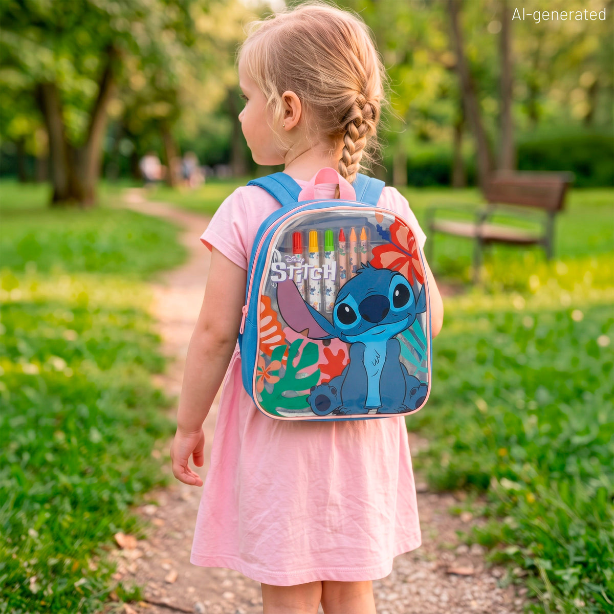 Stitch Mega set de dibujo con mochila 80 piezas