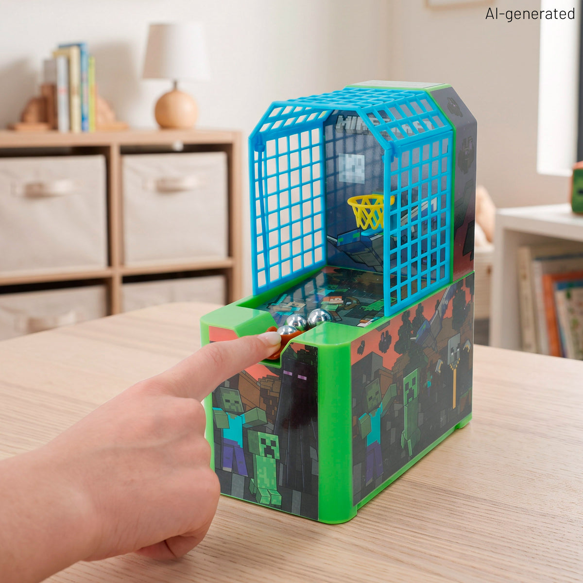 Minecraft Juego baloncesto arcade + 3 años