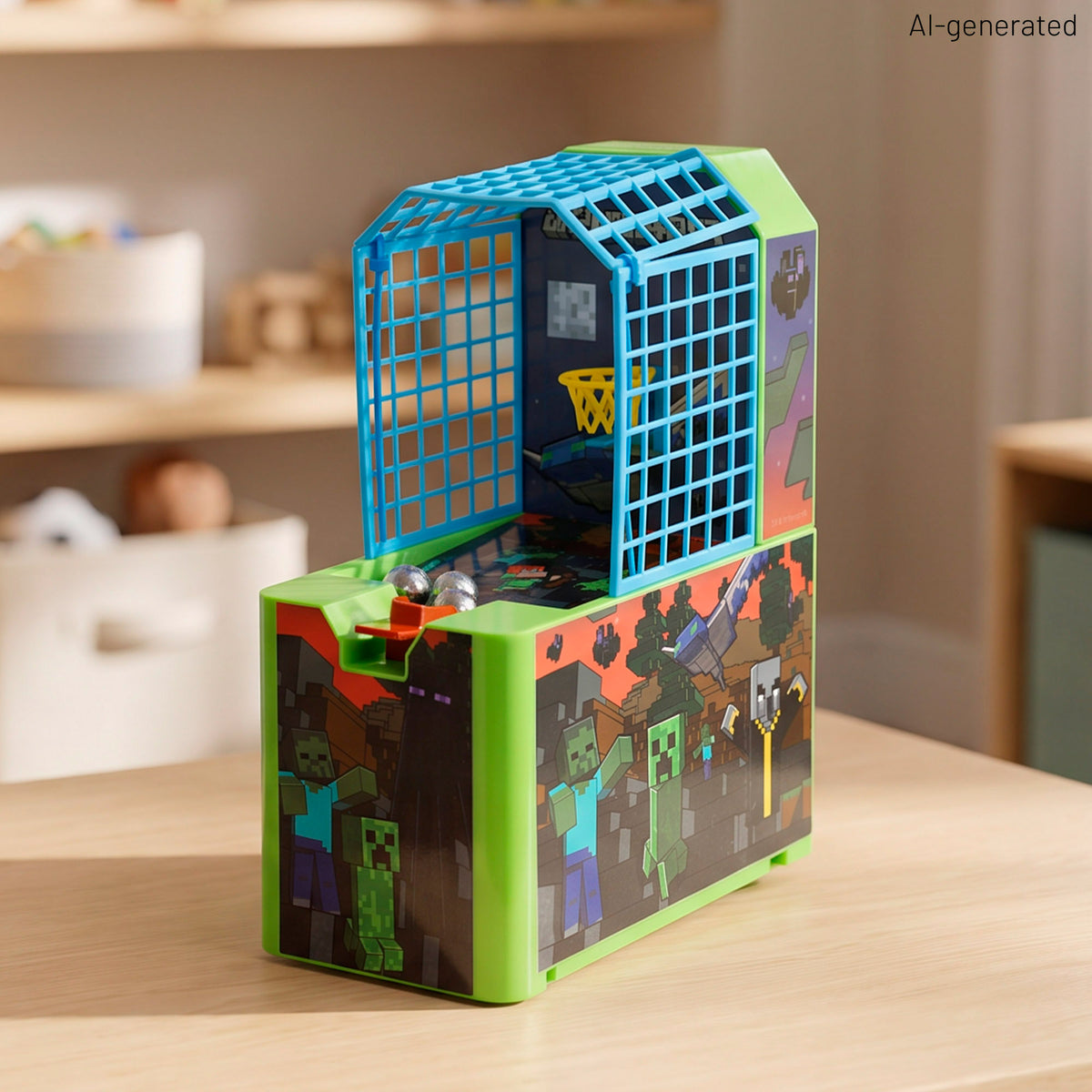 Minecraft Juego baloncesto arcade + 3 años