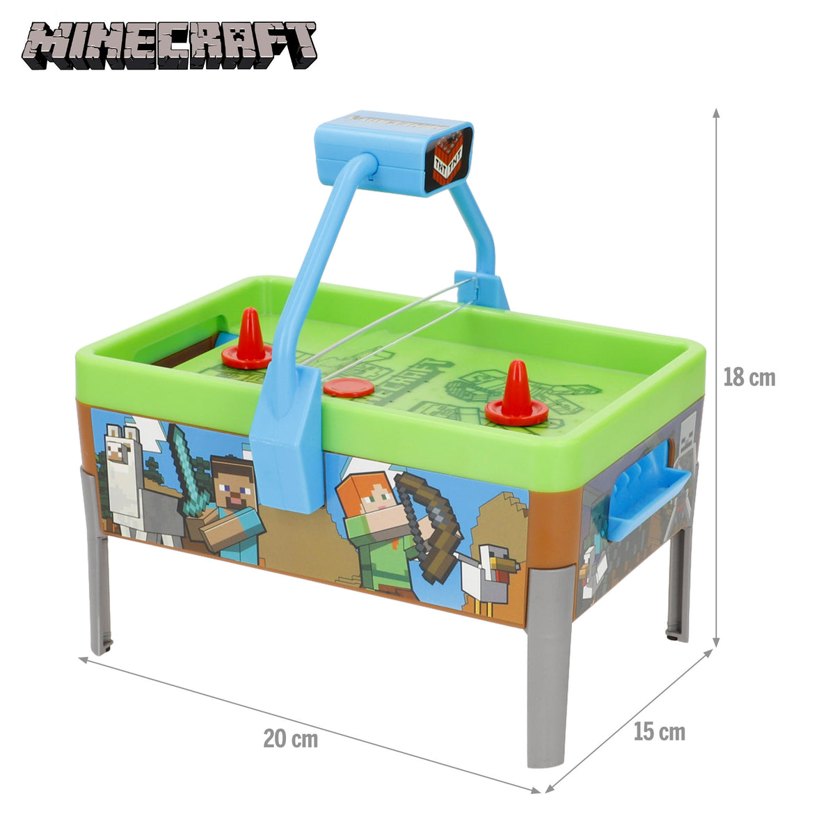 Minecraft Mini air hockey de mesa + 3 años