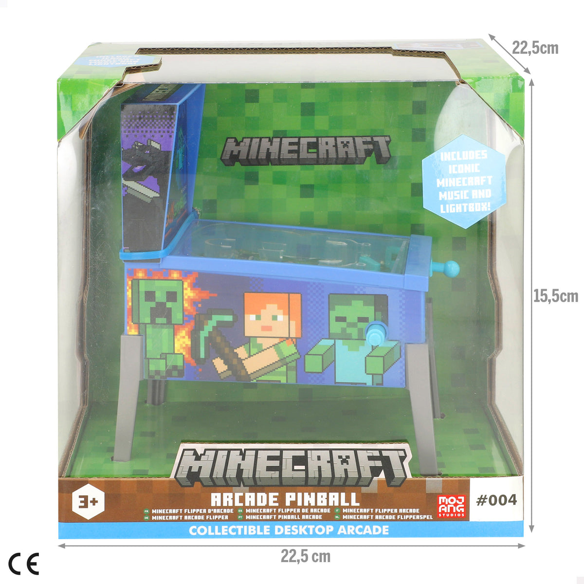 Minecraft Mini pinball arcade + 3 años