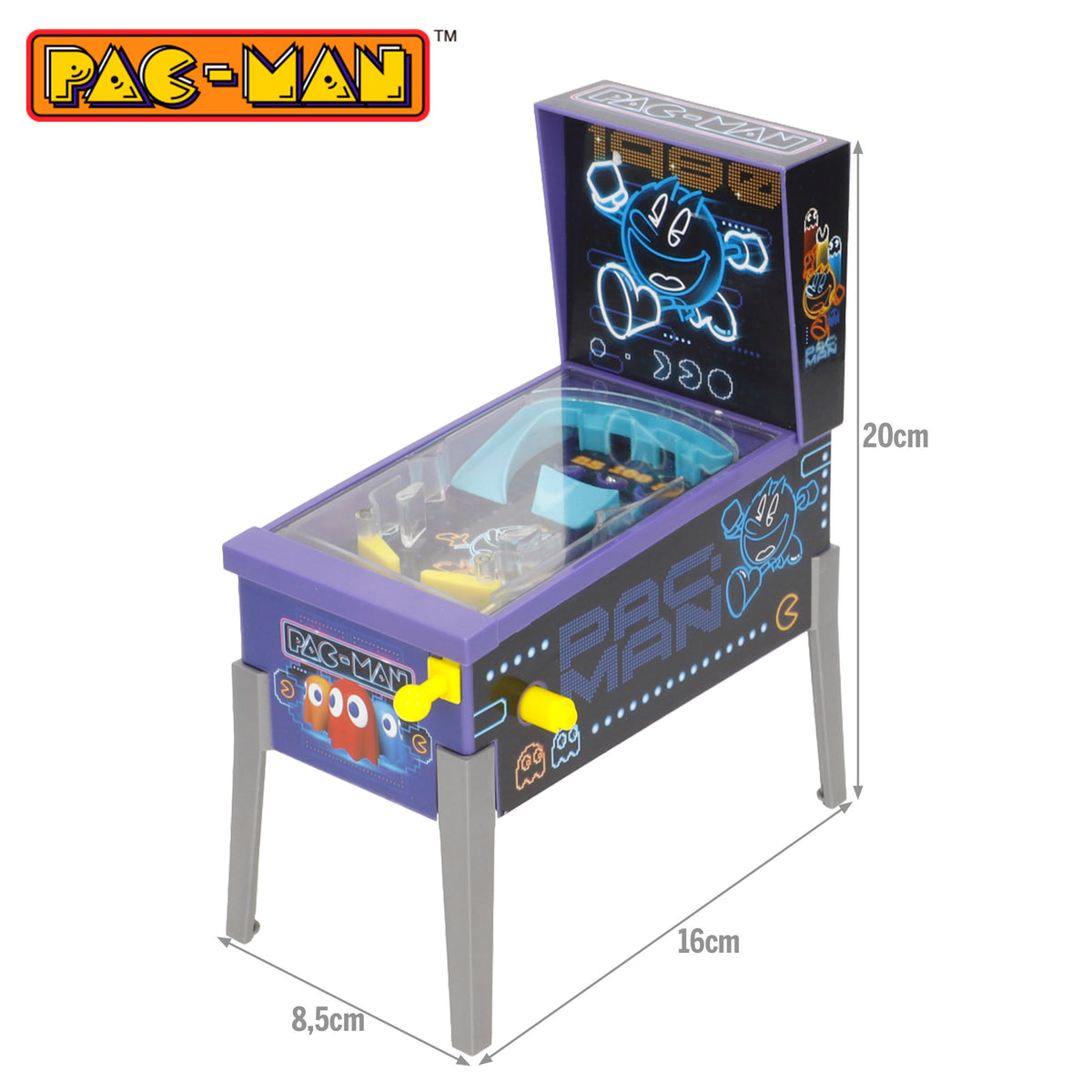 Pac-Man Mini pinball arcade neón + 3 años