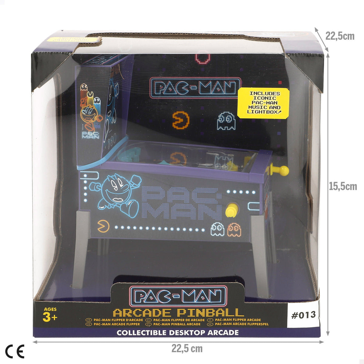 Pac-Man Mini pinball arcade neón + 3 años