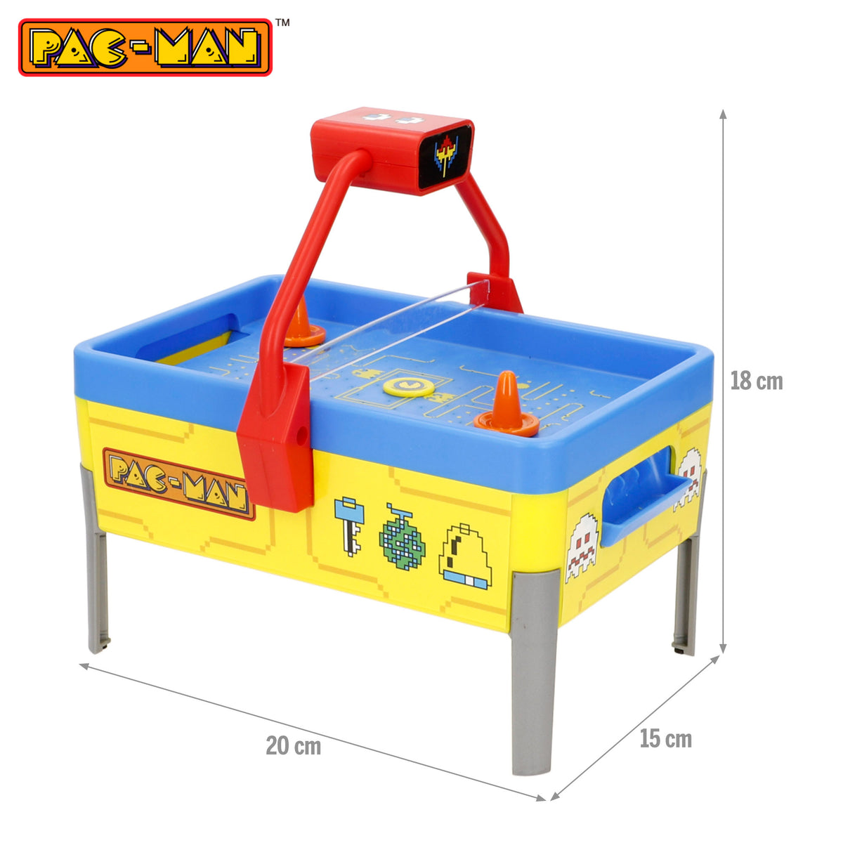 PAC-MAN Mini air hockey de mesa + 3 años