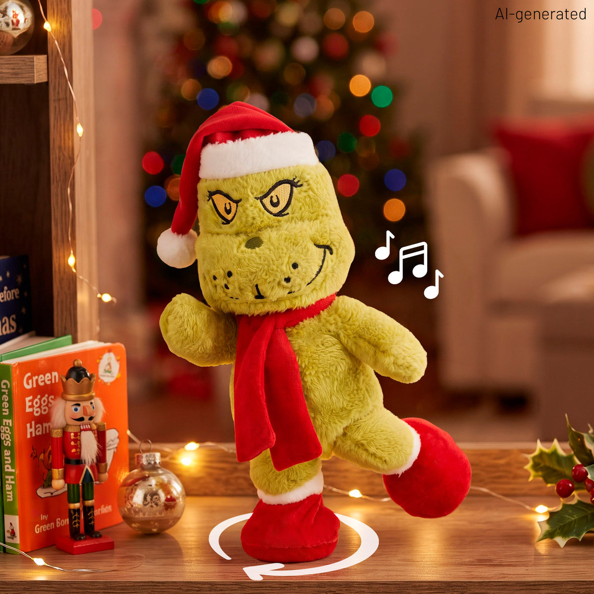 The Grinch Peluche con sonido y movimiento 32 cm