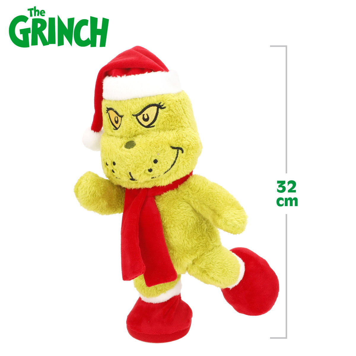 The Grinch Peluche con sonido y movimiento 32 cm