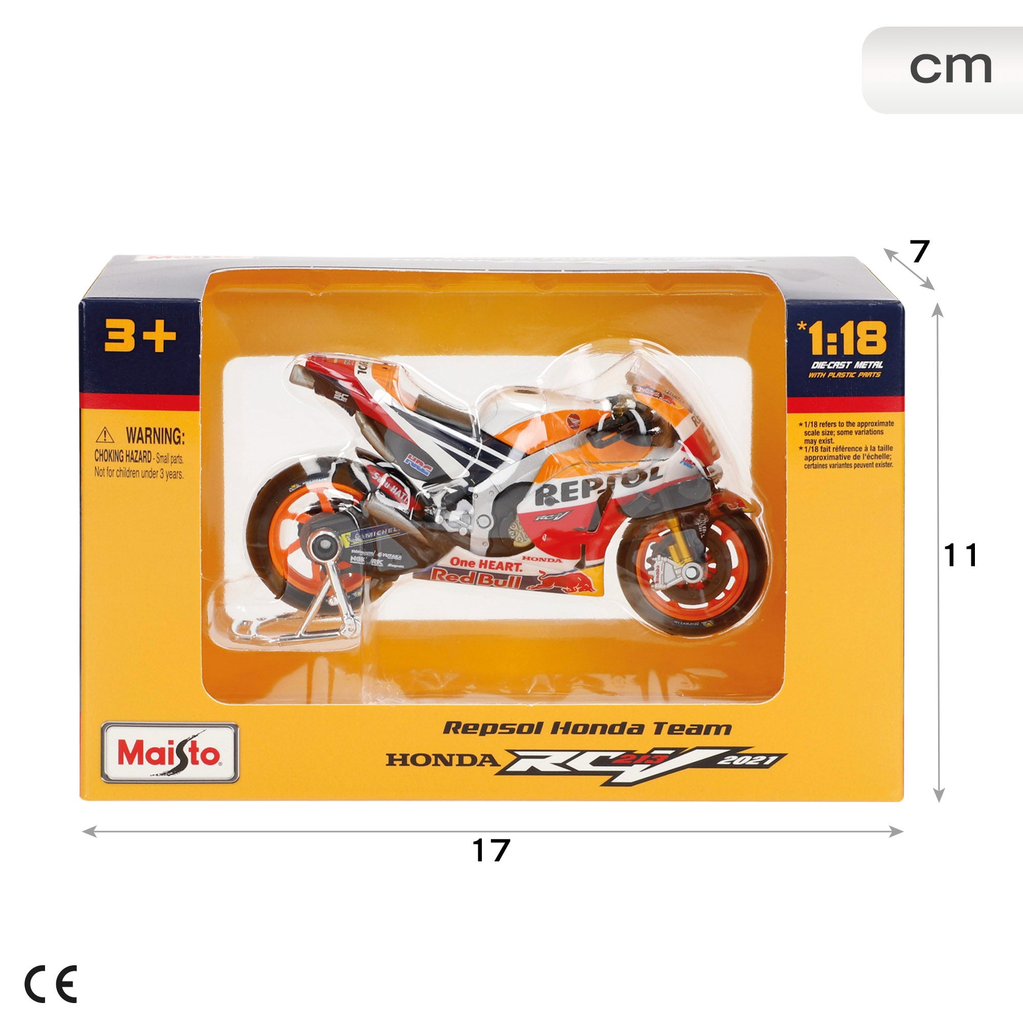 Maisto Moto 1:18 Honda RC213V M. Márquez MotoGP 2021