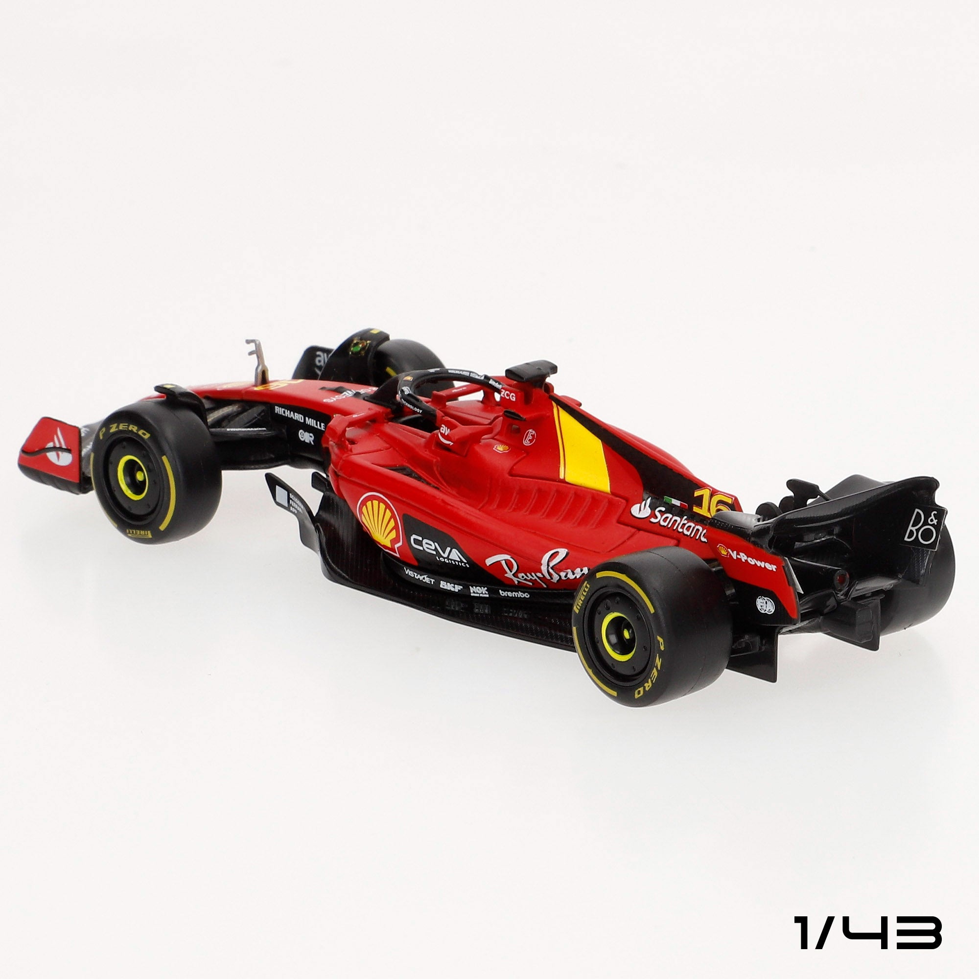 Burago Set 2 coches 1:43 Ferrari Racing SF-23 Sainz y Leclerc F1 2023