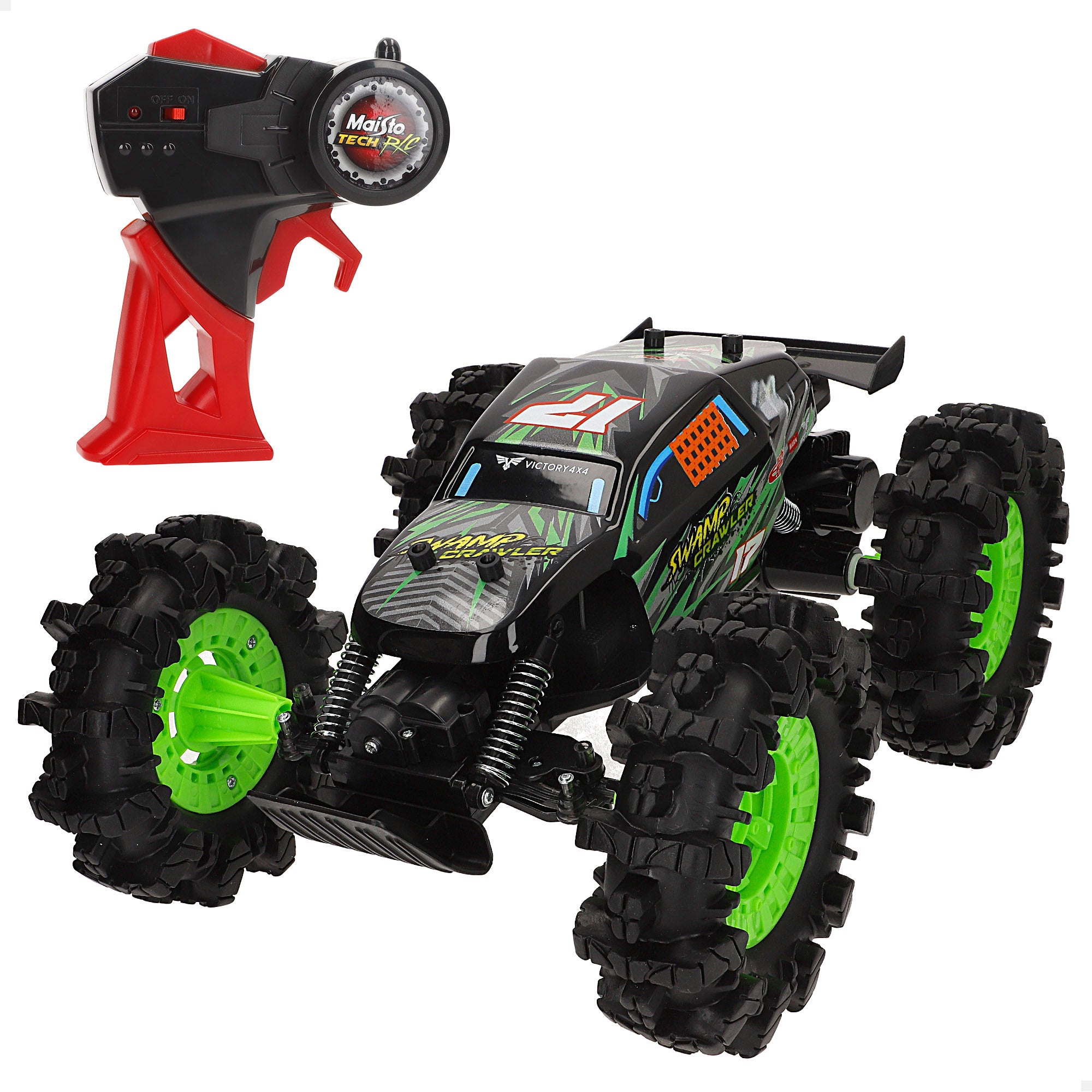 Maisto Coche teledirigido ruedas gigantes Swamp Crawler