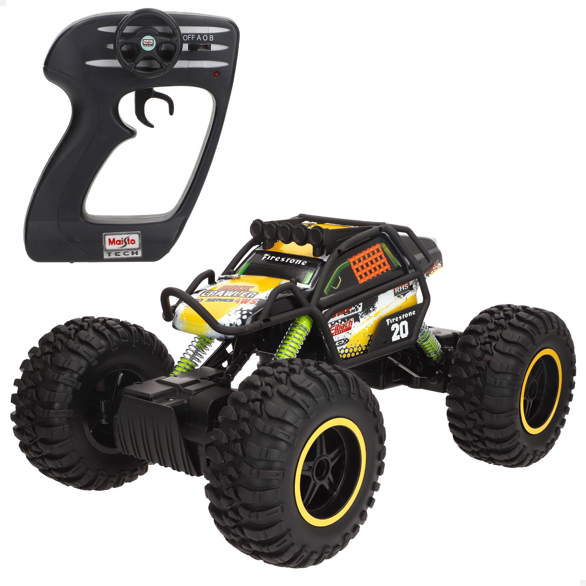 Maisto Coche teledirigido 4x4 Rock Crawler Pro Series 4WS