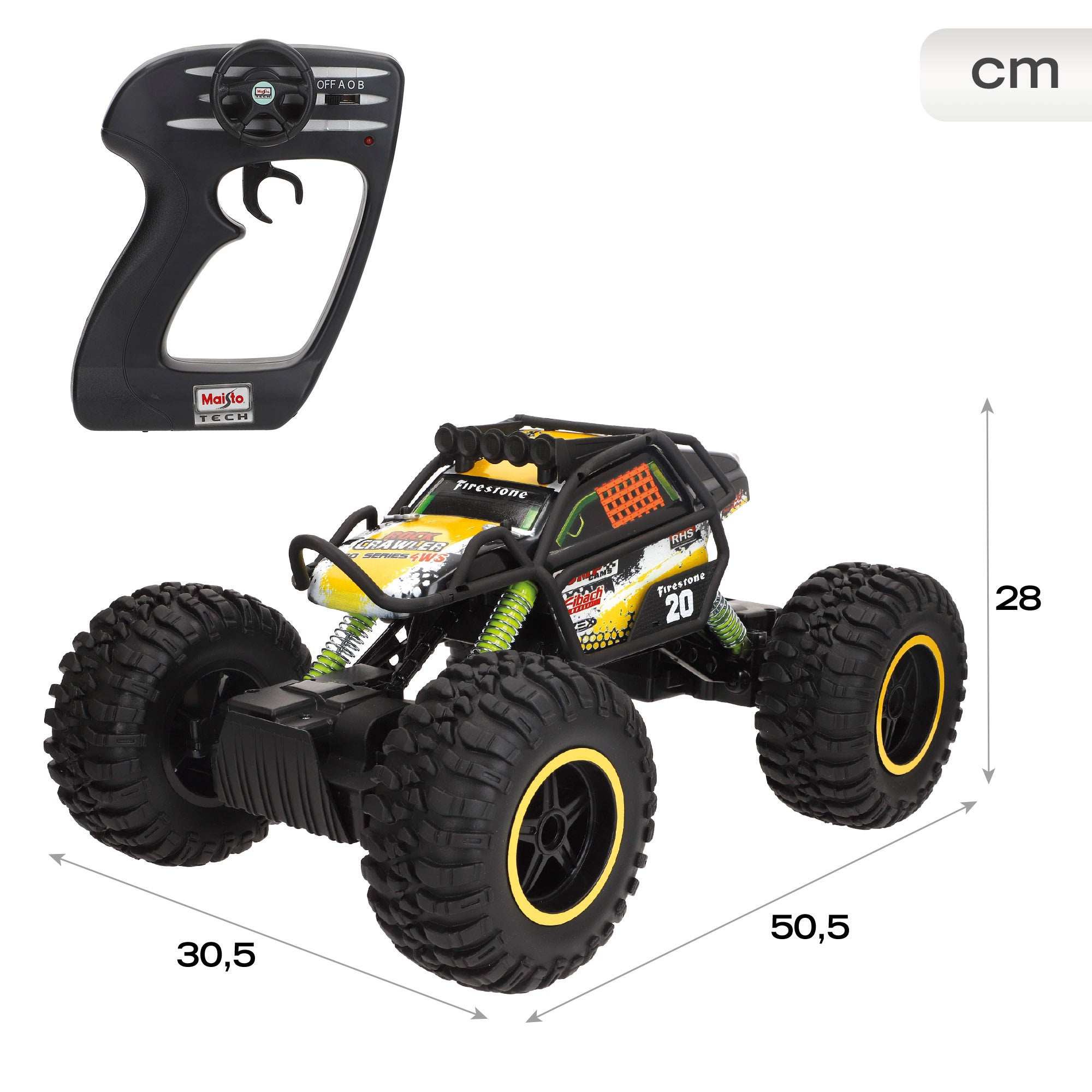 Maisto Coche teledirigido 4x4 Rock Crawler Pro Series 4WS