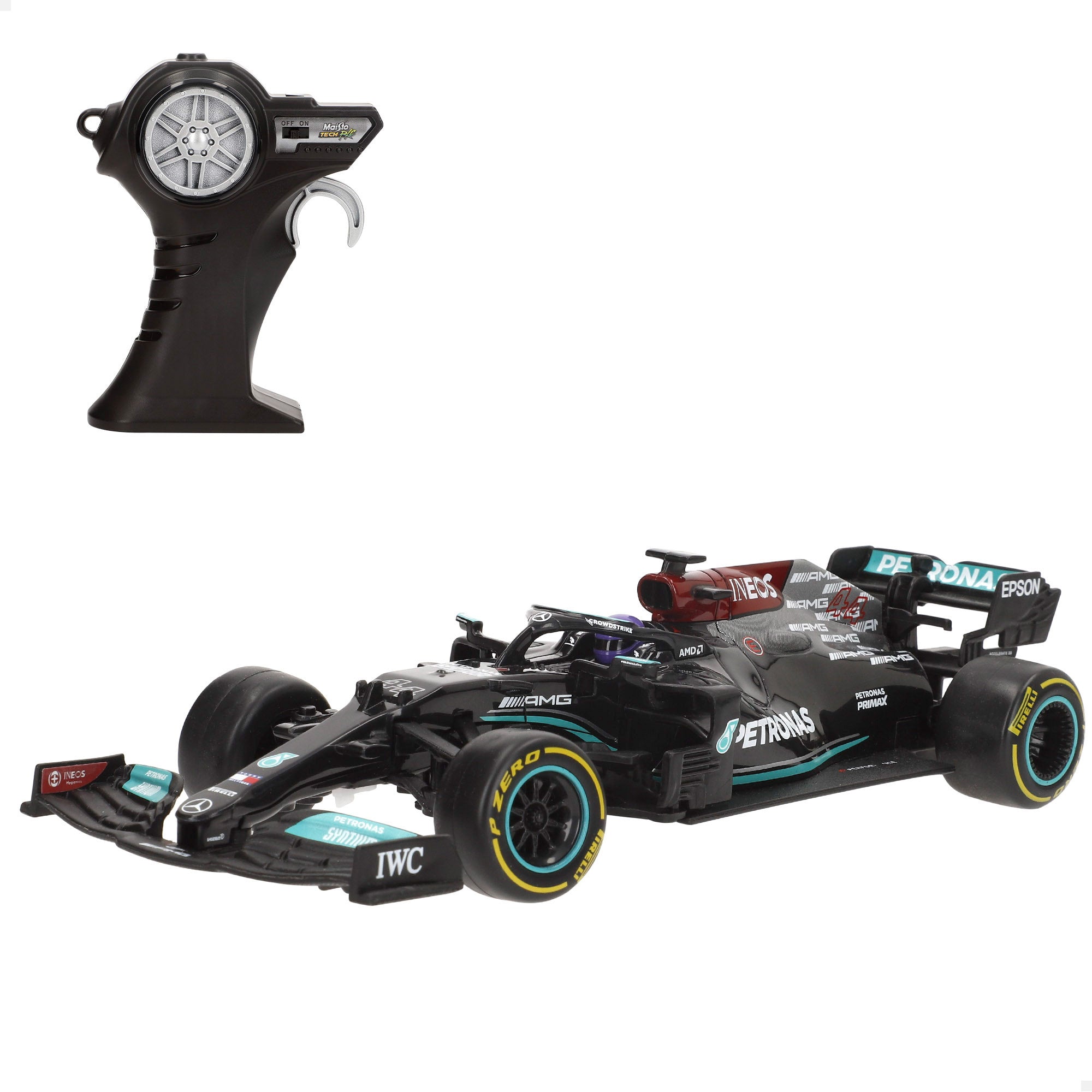 Maisto Coche teledirigido F1 2021 Mercedes-AMG F1 Hamilton 1:24