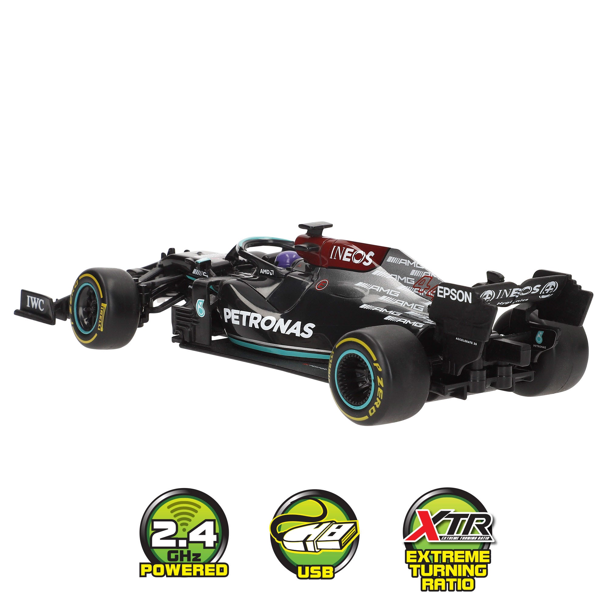 Maisto Coche teledirigido F1 2021 Mercedes-AMG F1 Hamilton 1:24
