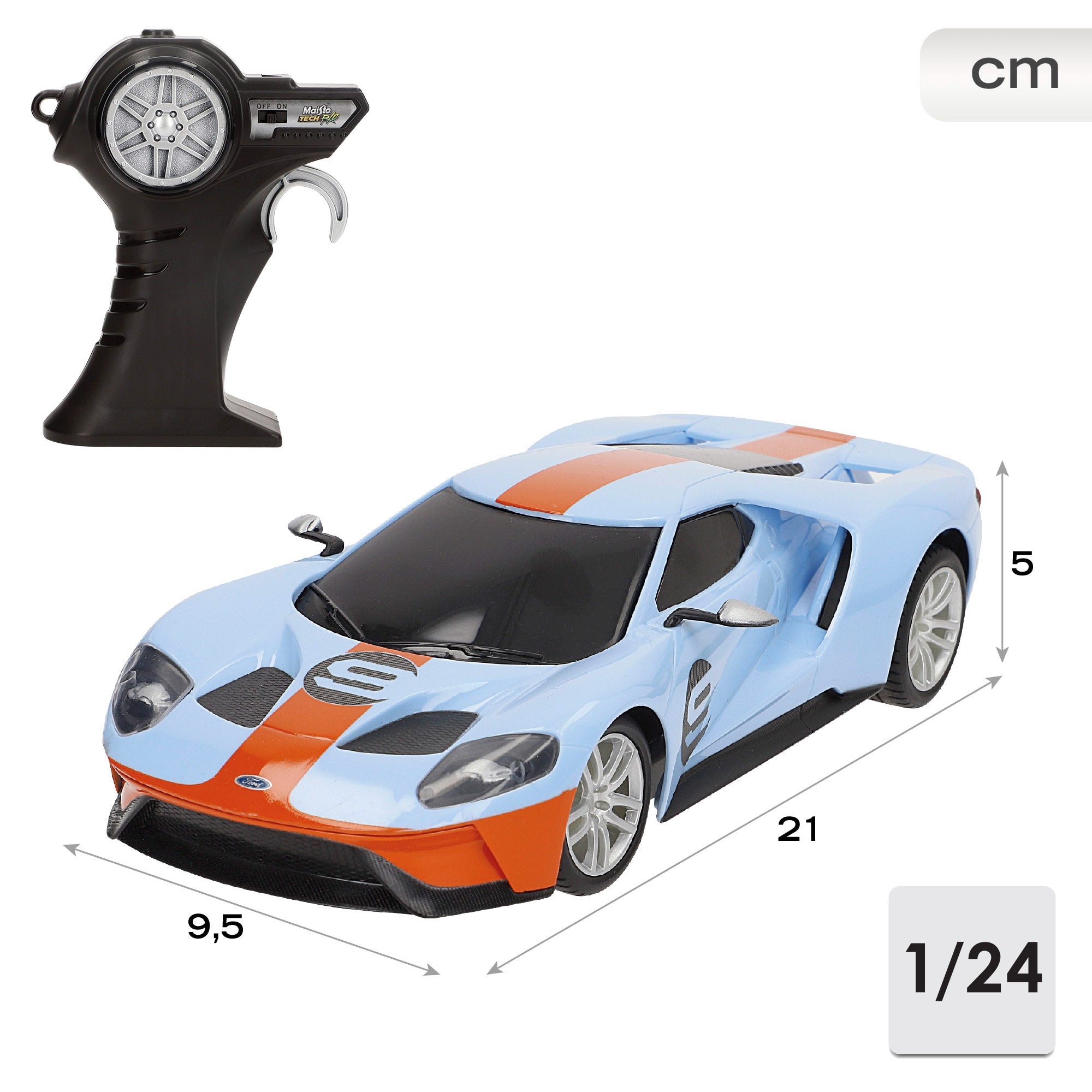 Maisto Coche teledirigido Ford GT Heritage Edition 1:24