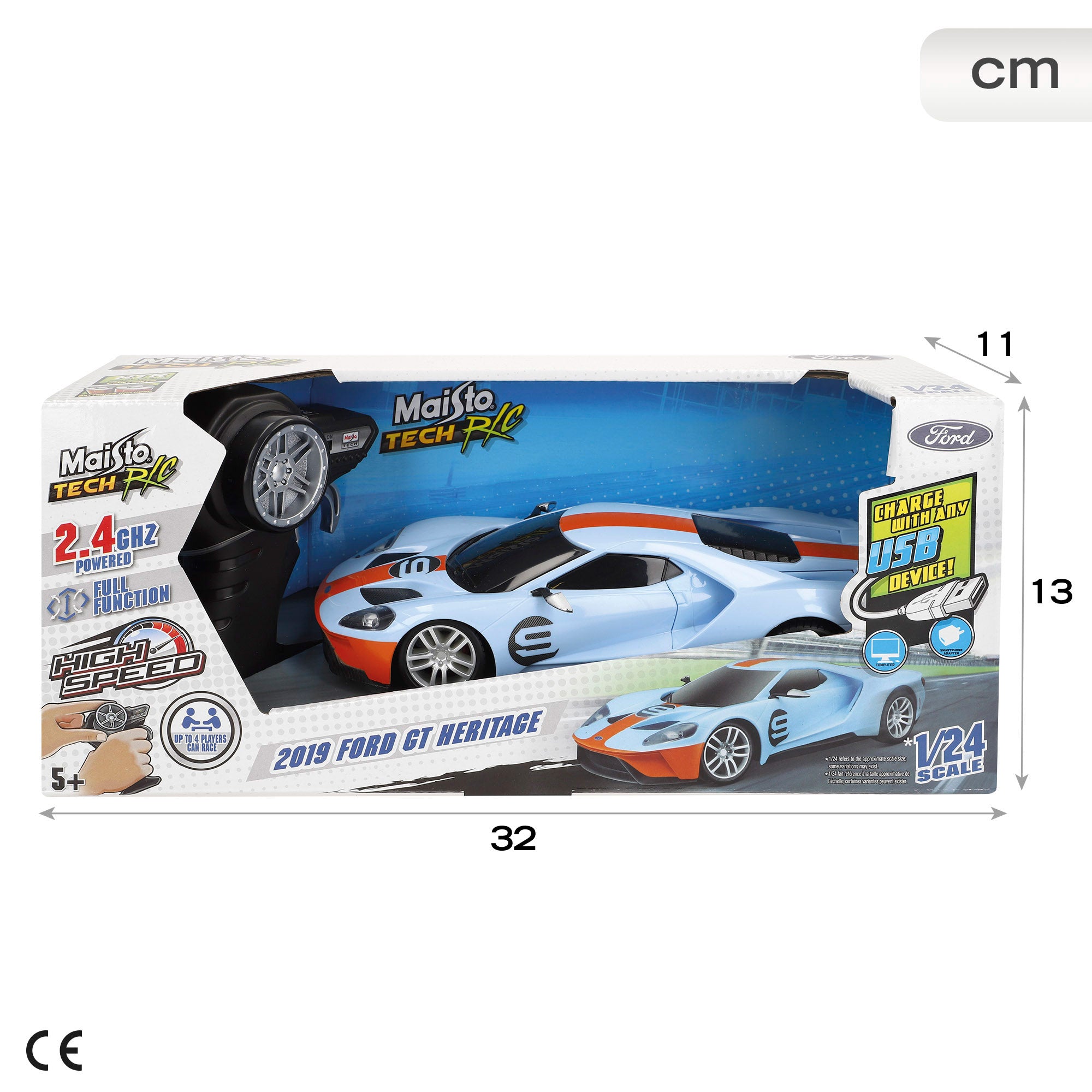 Maisto Coche teledirigido Ford GT Heritage Edition 1:24