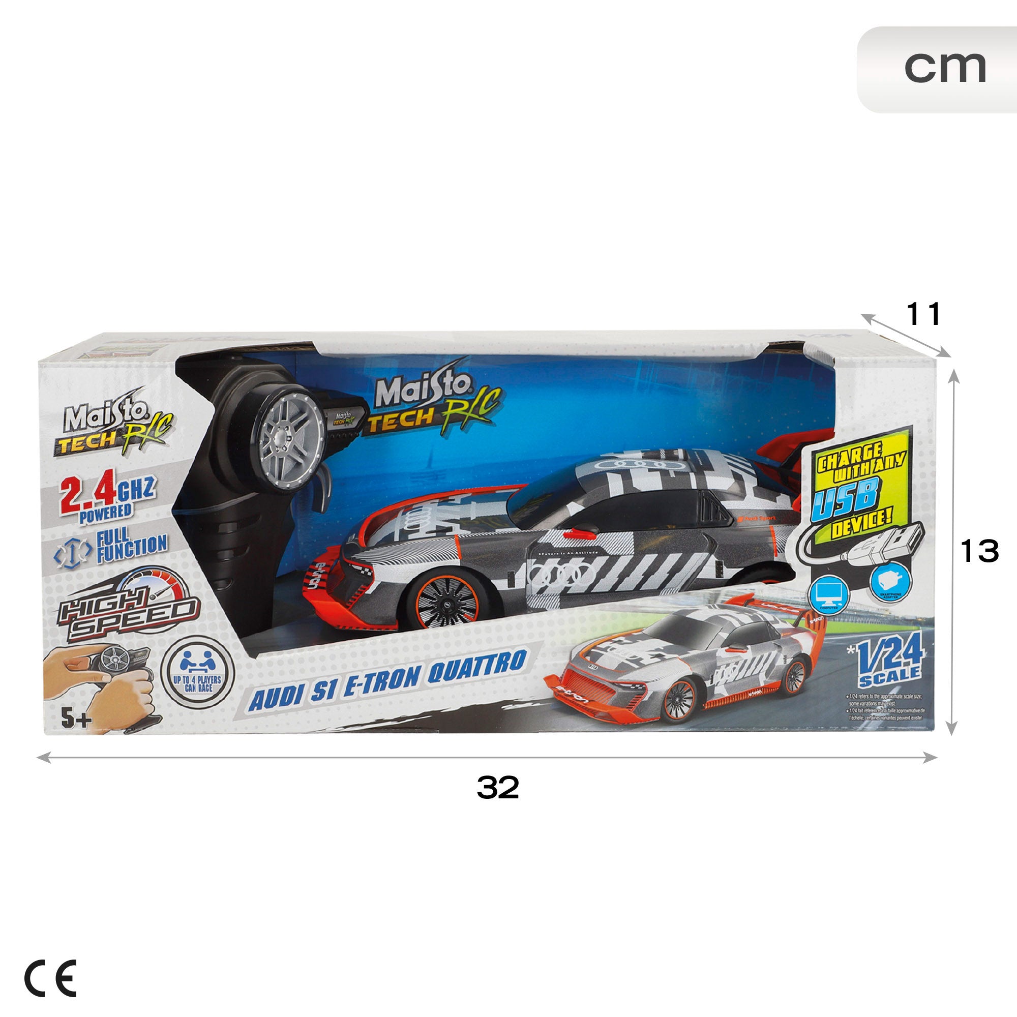 Maisto Coche teledirigido Audi S1 E-Tron Quattro 1:24