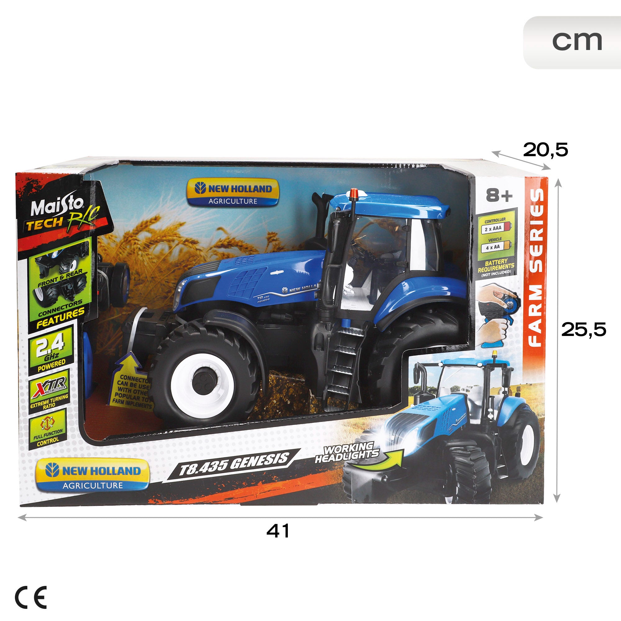 Maisto Tractor teledirigido 4x4 New Holland T8.435 Genesis