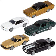 Burago Colección 5 coches en miniatura de metal vintage 1:64