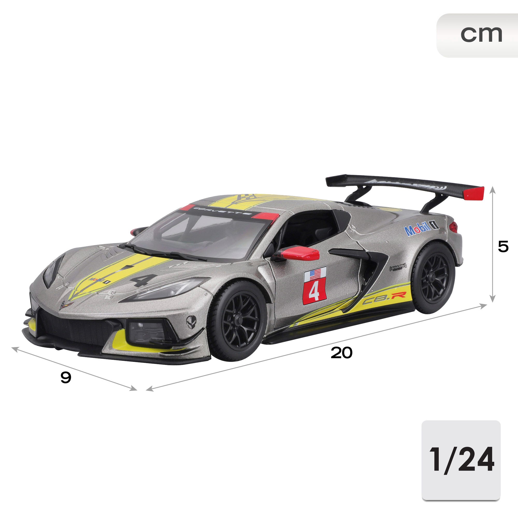 Burago Maqueta coche carreras Chevrolet Corvette C8.R 1:24