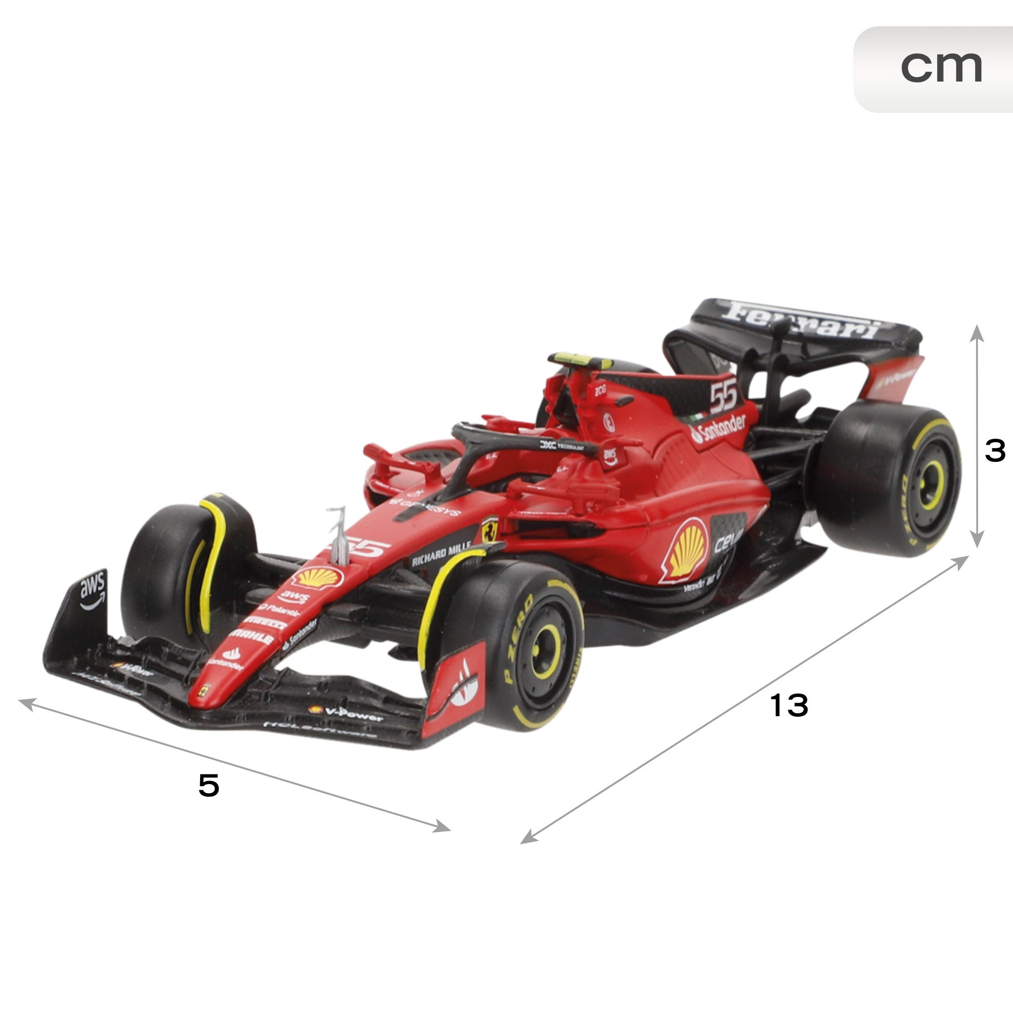 Burago Coche 1:43 Ferrari Racing SF-23 Carlos Sainz F1 2023