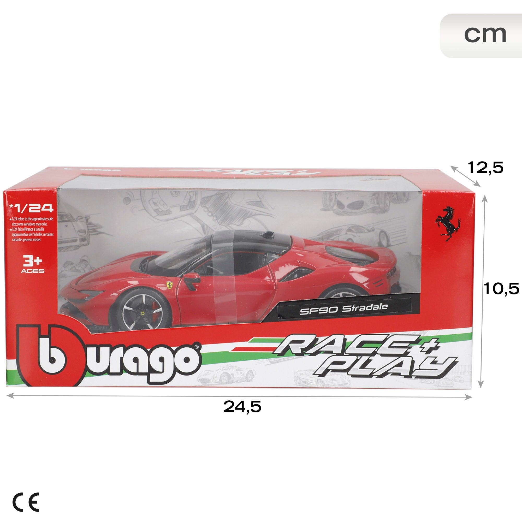 Burago Maqueta coche Ferrari SF90 Stradale 1:24