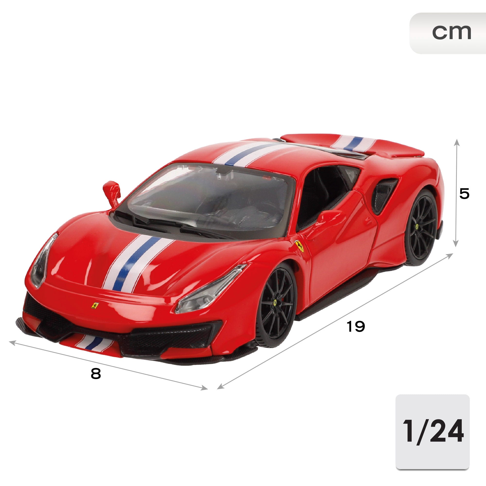 Burago Maqueta coche Ferrari 488 Pista 1:24