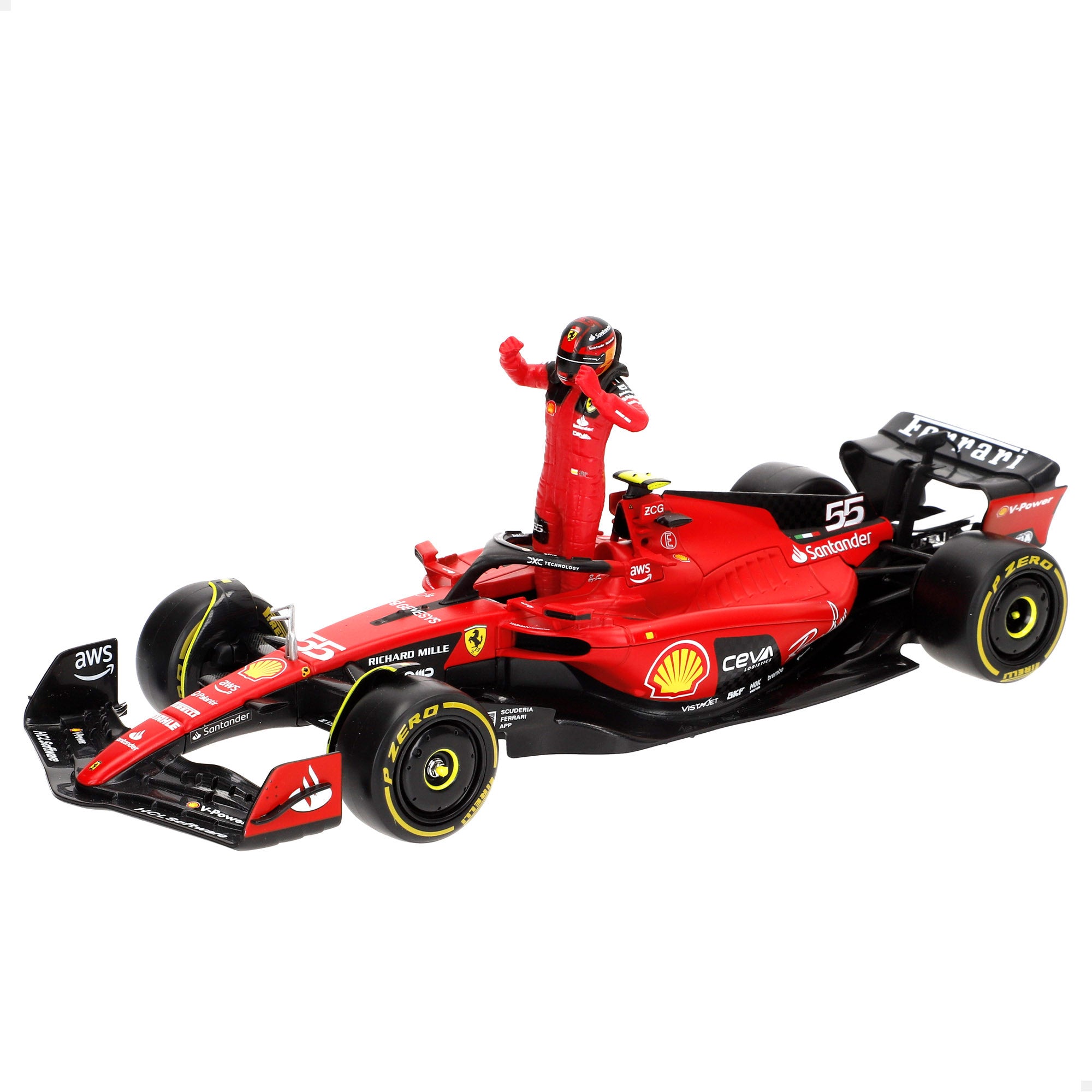 Burago Coche 1:24 Ferrari Racing SF-23 Sainz F1 2023